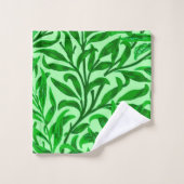 William Morris Willow Bough, Emerald Green Bad Handdoek (Wasdoekje)