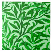 William Morris Willow Bough, Emerald Green Tegeltje (Voorkant)