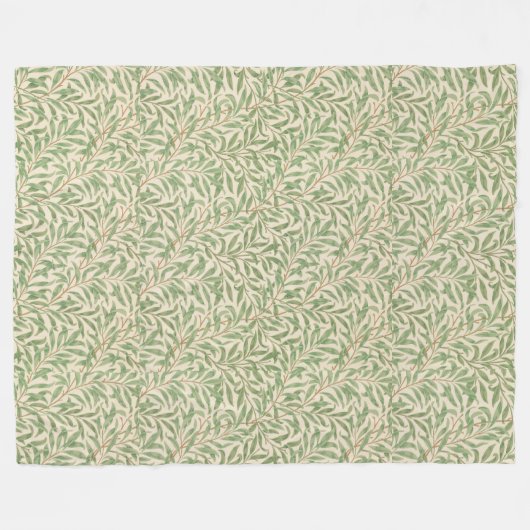  William Morris Willow Bough Fleece Deken (Voorkant (Horizontaal))