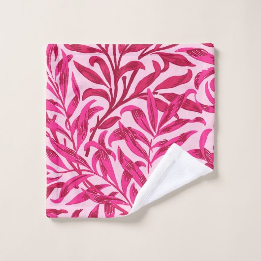 William Morris Willow Bough, Fuchsia Pink Bad Handdoek (Wasdoekje)