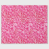 William Morris Willow Bough, Fuchsia Pink Cadeaupapier (Vlak)