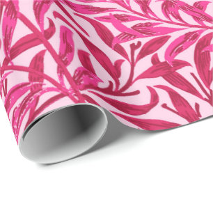 William Morris Willow Bough, Fuchsia Pink Cadeaupapier
