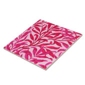 William Morris Willow Bough, Fuchsia Pink Tegeltje (Zijkant)