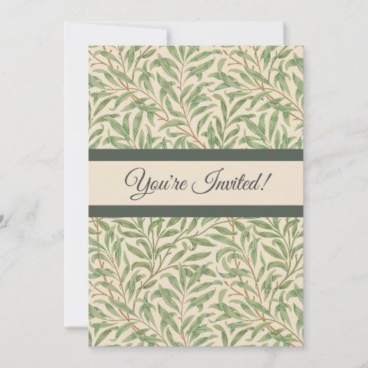 William Morris Willow Bough Garden Flower Classic Kaart (Voorkant)