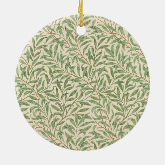 William Morris Willow Bough Garden Flower Classic Keramisch Ornament (Achterkant)
