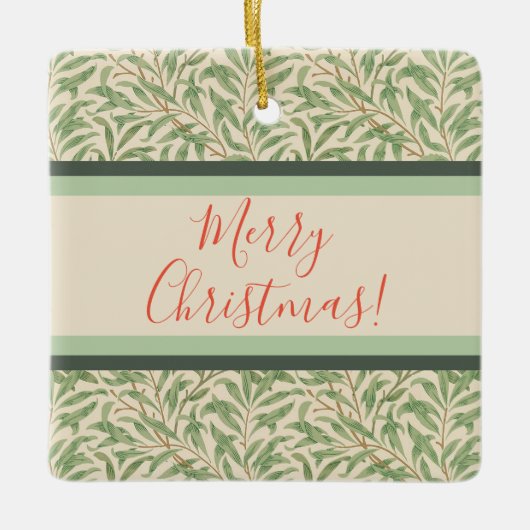 William Morris Willow Bough Garden Flower Classic Keramisch Ornament (Voorkant)