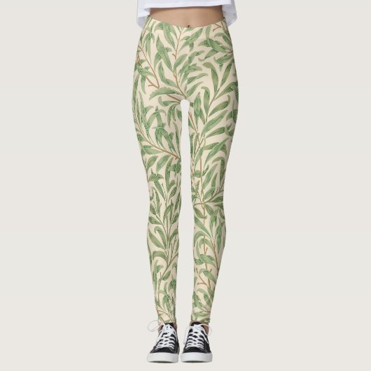 William Morris Willow Bough Garden Flower Classic Leggings (Voorkant)