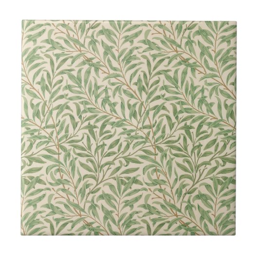 William Morris Willow Bough Garden Flower Classic Tegeltje (Voorkant)
