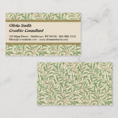 William Morris Willow Bough Garden Flower Classic Visitekaartje (Voorkant / Achterkant)