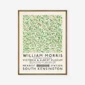 William Morris Willow Bough Green Art Exhibition Poster