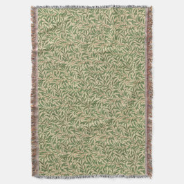 William Morris Willow Bough Green Willow Leaves Deken