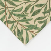 William Morris Willow Bough Green Willow Leaves Fleece Deken (Hoek)