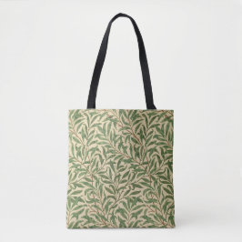 William Morris Willow Bough Green Willow Leaves Tote Bag