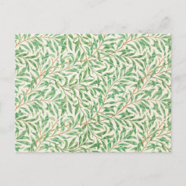 William Morris. Willow Bough. groen Briefkaart