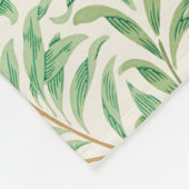 William Morris. Willow Bough.  groen Fleece Deken (Hoek)