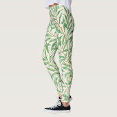 William Morris Willow Bough. groen Leggings (Links)