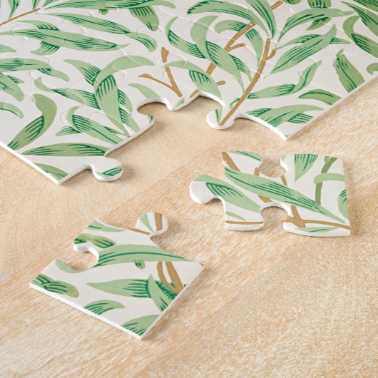 William Morris. Willow Bough.  groen Legpuzzel (Zijkant)