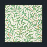 William Morris. Willow Bough.  groen Magneet<br><div class="desc">William Morris "Willow Bough" magnet. Greenery foliage patroon.</div>