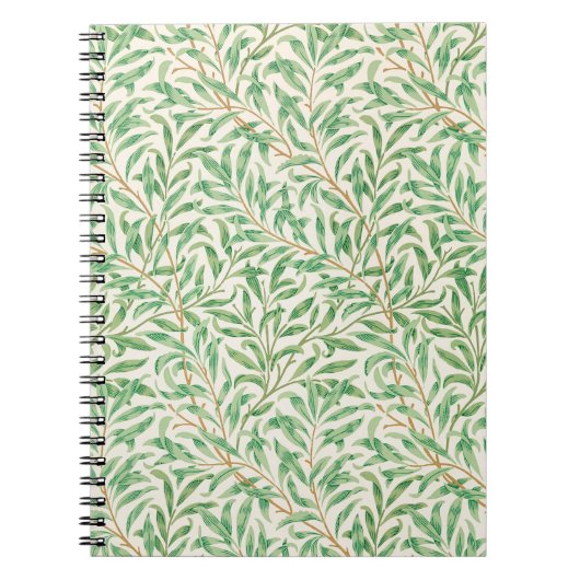William Morris. Willow Bough.  groen Notitieboek (Voorkant)