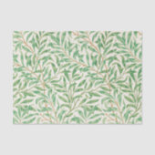 William Morris. Willow Bough.  groen Tissuepapier (Voorkant)