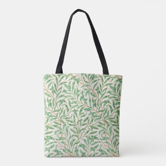 William Morris. Willow Bough.  groen Tote Bag (Achterkant)