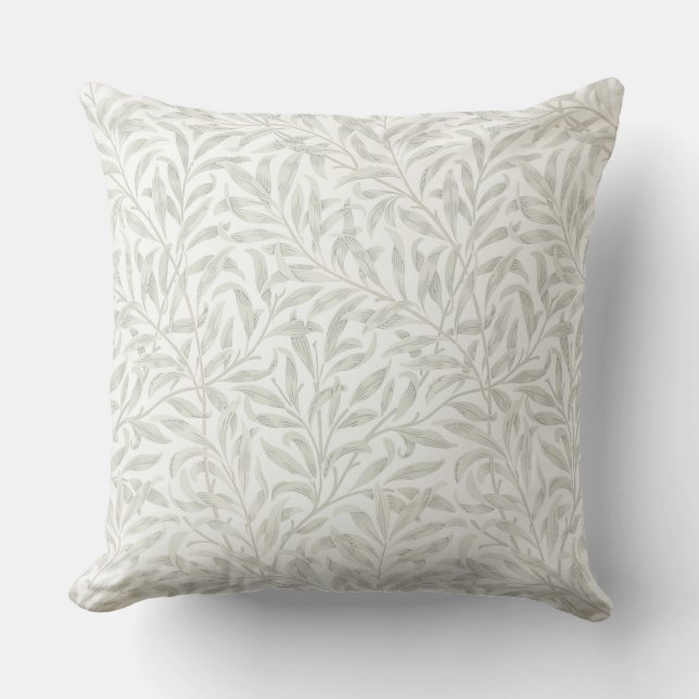 William Morris Willow Bough Light Green Kussen (Voorkant)