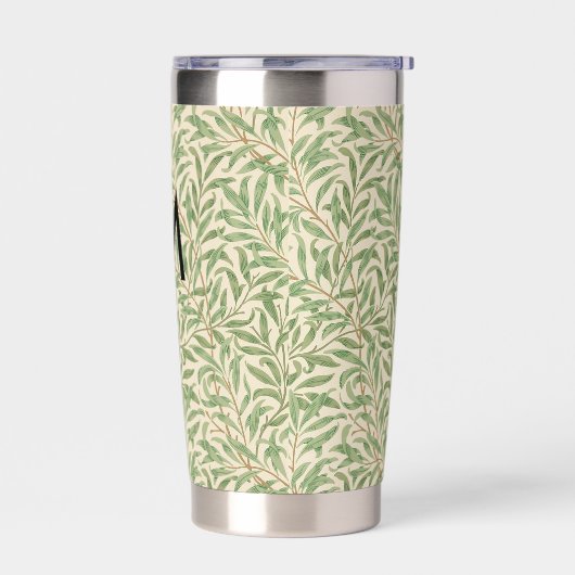 William Morris Willow Bough patroon monogram Geïsoleerde Drinkbeker (Links)