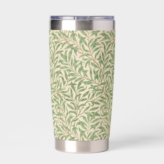 William Morris Willow Bough patroon monogram Geïsoleerde Drinkbeker (Achterkant)