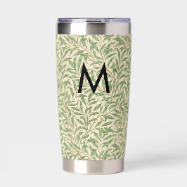 William Morris Willow Bough patroon monogram Geïsoleerde Drinkbeker