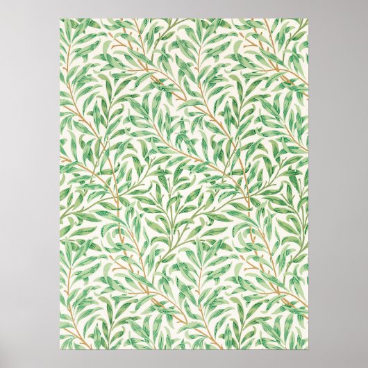 William Morris Willow Bough Patroon Textiel Ontwer Poster (Voorkant)
