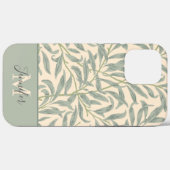 William Morris Willow Bough Pattern met Monogram Case-Mate iPhone Case (Achterkant (horizontaal))