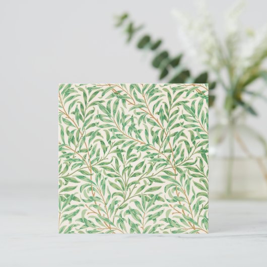 William Morris Willow Bough Print note card (Staand voorkant)
