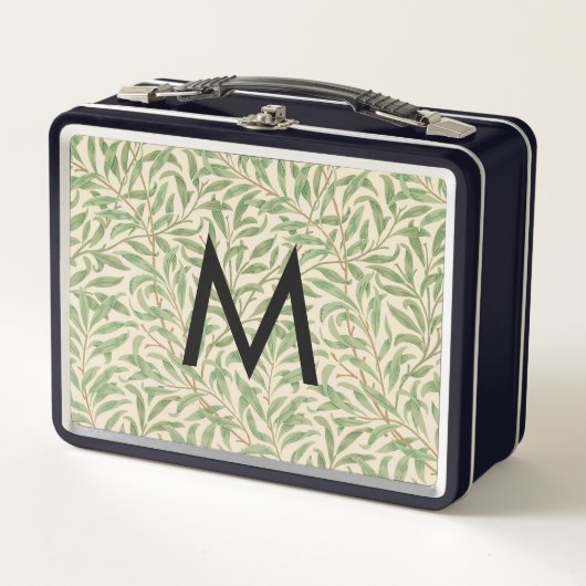 William Morris Willow Bough  Retro Monogram (Voorkant)