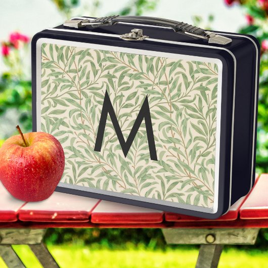 William Morris Willow Bough  Retro Monogram
