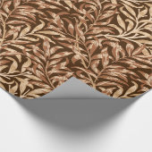 William Morris Willow Bough, Taupe en Brown Cadeaupapier (Hoek)