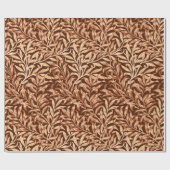 William Morris Willow Bough, Taupe en Brown Cadeaupapier (Vlak)