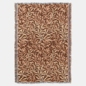 William Morris Willow Bough, Taupe en Brown Deken (Voorkant Verticaal)