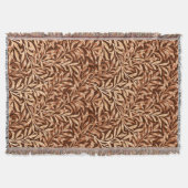 William Morris Willow Bough, Taupe en Brown Deken (Voorkant)