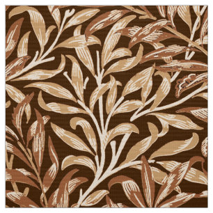 William Morris Willow Bough, Taupe en Brown Stof