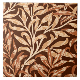 William Morris Willow Bough, Taupe en Brown Tegeltje