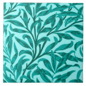 William Morris Willow Bough, Turquoise en Aqua Tegeltje (Voorkant)