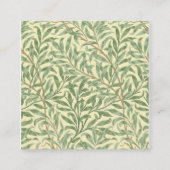 William Morris Willow Bough Vierkante Visitekaartje (Voorkant)