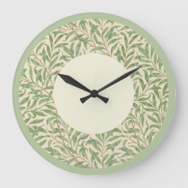 William Morris Willow Bough Vintage Patroon Muur Grote Klok