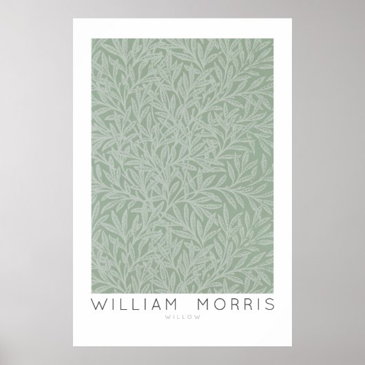William Morris Willow Bough Wall Art Print (Voorkant)