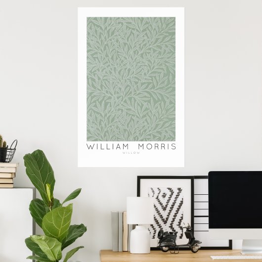 William Morris Willow Bough Wall Art Print (Thuiskantoor)