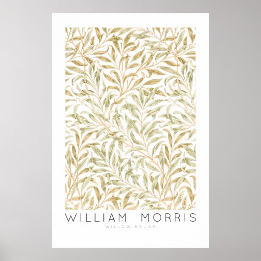 William Morris Willow Bough Wall Art Print (Voorkant)
