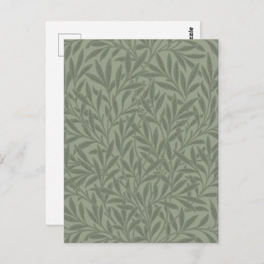 William Morris Willow Flower Classic Briefkaart (Voorkant / Achterkant)