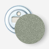 William Morris Willow Flower Classic Button Flesopener (Voorkant)