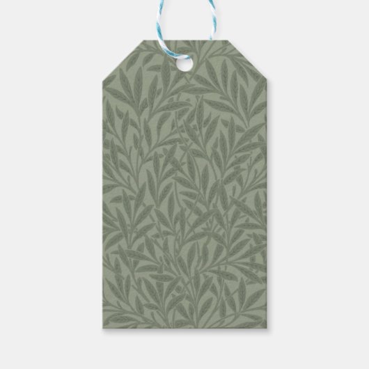 William Morris Willow Flower Classic Cadeaulabel (Voorkant)