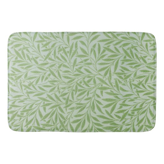 William Morris Willow Flower Classic Green Badmat (Voorkant)